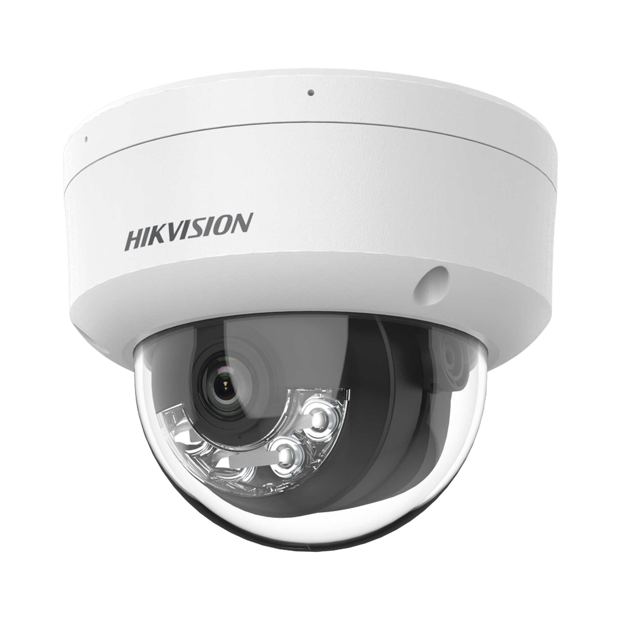 DS-2CD1143G2-LIUF|Domo IP 4 Megapixel / Lente 2.8 mm / Dual Light (30 mts IR + 30 mts Luz Blanca) / Micrófono Integrado / Antivandálico IK08 / ACUSENSE Lite / Exterior IP67 / H.265 / PoE / ONVIF / Micro SD